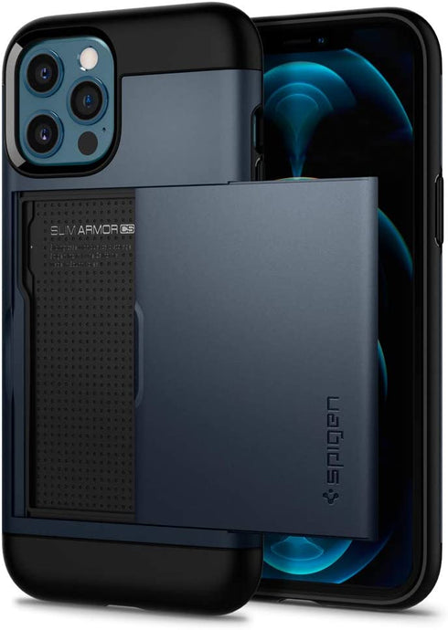 Spigen Slim Armor CS Designed for iPhone 12 Pro Max Case (2020) - Metal Slate