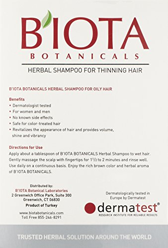BIOTA BOTANICALS ADVANCED HERBAL CARE SHAMPOO (OILY CARE FORMULA)