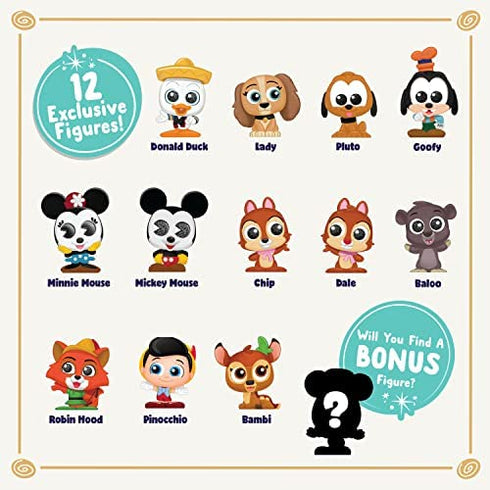 Disney Doorables Treasures From the Vault Collection Peek, Includes 12 Exclusive Mini Figures, Styles May Vary, Amazon Exclusive, by Just Play