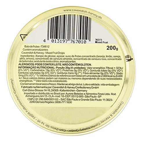 Cavendish and Harvey Mixed Fruit Drops 200g