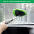 X XINDELL Windshield Cleaner -Microfiber Car Window Cleaning Tool with Extendable Handle and Washable Reusable Cloth Pad Head Auto Interior Exterior Glass Wiper Car Glass Cleaner Kit (Extendable)