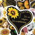 Sunflower Stickers Pack for Laptop,50 Pack Sticker Floral Themed Sunflower Decal for Girls,Vinyl Waterproof Stickers for Girls,Skateboard,Water Bottles,Computer,Phone