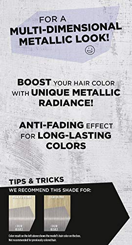 Got2b Metallic Permanent Hair Color, M71 Metallic Silver