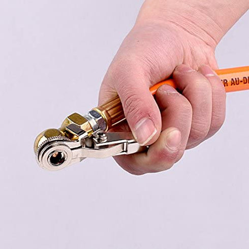 WYNNsky 1/4" NPT Ball Foot Air Chuck with Clip, Truck Auto Car Tire Hose Tool,Clip-on Ball Foot Air Chuck, 1/4" Female Thread