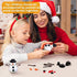 200 Pcs Snowman Kit for Crafts - Snowman Craft Supplies Includes 20 Carrot Noses Buttons 20 Mini Black Top Hats and 120 Tiny Buttons & Hands for Christmas Crafts Sewing Party Supplies
