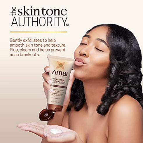 Ambi Even & Clear Exfoliating Wash, 5 Ounce