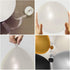 Nalwort Grey Balloon Kit 136PCS 18In 12In 5In Metallic Silver Gold Black Grey Macaron Grey Balloon Arch Garland For Festival Picnic Family Engagement, Wedding, Birthday Party, Gold Theme Anniversary Celebration Decoration
