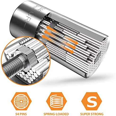 Super Universal Socket Tools Gifts for Men - Christmas Stocking Stuffers Mens Gift Socket Set with Power Drill Adapter(7-19 MM) Cool Stuff Gadgets for Men Women Birthday Gift for Dad Fathers Husband