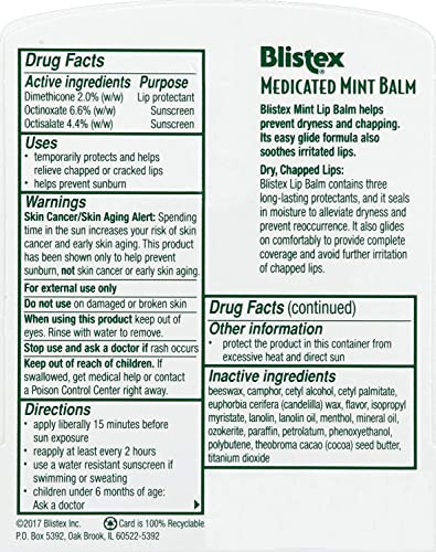 Blistex Medicated Mint Lip Balm