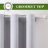 MIULEE Room Darkening Curtains, Thermal Insulated Drapes Solid Window Treatment Set Light Blocking Blackout Curtain for Living Room 2 Panels 42 x 84 inch, Greyish White