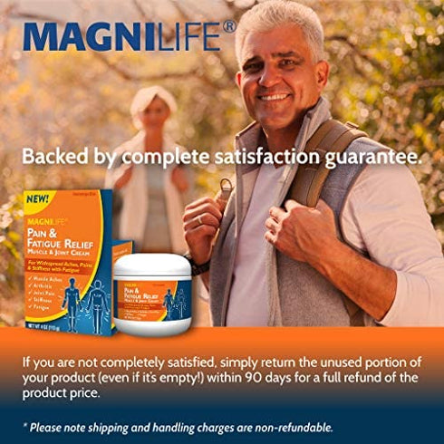 MagniLife Pain and Fatigue Relief Cream, Fast-Acting Relief for Fibromyalgia, Arthritis, Muscle Aches, and Joint Pain - 4oz