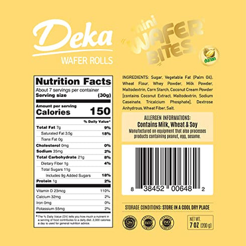 Deka Mini Wafer Bites (Durian, Pack of 1)
