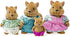 Li'l Woodzeez Bushytails Squirrel Family Set with Storybook
