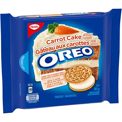 Christie Oreo Carrot Cake Cookies, 261g/9.2oz., {Imported from Canada}
