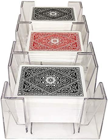 Yuanhe 9 Deck Clear Canasta Playing Card Tray