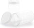 Fasmov 16 Pack 17 oz Plastic Jars with Screw on Lids Storage Jars with White Sealing Caps, Wide Mouth, BPA Free, PET Jars Bulk for Home & Kitchen Pantry Organization and Storage