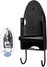 Oranlife Ironing Board Hanger Wall Mount Electric Iron Holder Ironing Board Rack Household Bathroom Shelf - for Max 5 inch Width - Black