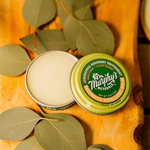Murphy's Naturals Mosquito Repellent Balm | Plant Based, All Natural Ingredients | DEET Free | Travel/Pocket Size | 0.75 oz