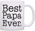Father's Day Gift Best Papa Ever Birthday Gift Coffee Mug Tea Cup White