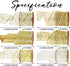MEEDEE Gold Ribbon 2.5 Inch Christmas Ribbon 6 Rolls 36 Yards Organza Sheer Ribbon Mesh Ribbon Metallic Glitter Decorating Gift Wrapping Ribbon Bow Perfect for A Tree Topper Wreath Mailbox Swag
