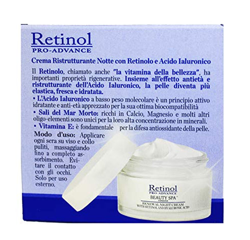Retinol Pro Advanced Beauty SPA Renewal Night Cream with Retinol and Hyaluronic Acid