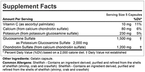 ANDREW LESSMAN Glucosamine 1500 Chondroitin 1200 - 300 Capsules – 100% Sulfate Form, Research Established Ingredients and Levels for Support of Healthy Joint Tissue. Small Easy to Swallow Capsules