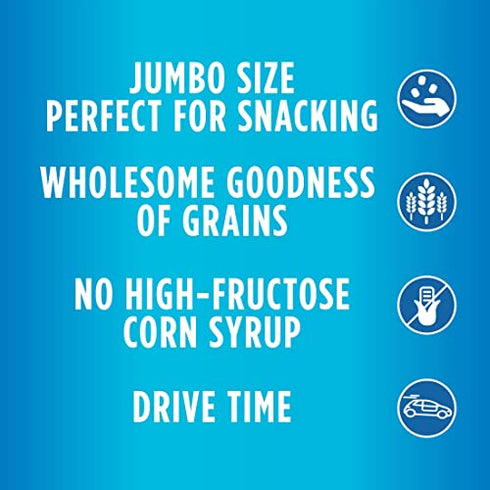 Kellogg's Jumbo Snax Tiger Paws Cereal Snacks, Lunch Snacks, Original, 5.4oz Box (12 Bags)