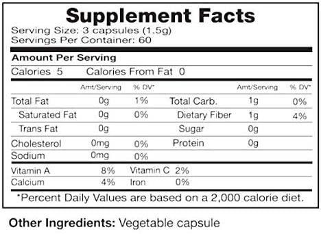 Seagate Products Freeze-Dried Nopal Cactus 500 mg 180 Capsules