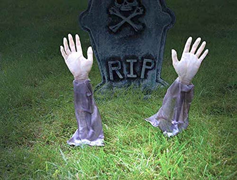 Forum Novelties Zombie Hands & Arms - (2) Zombie Lawn Stakes