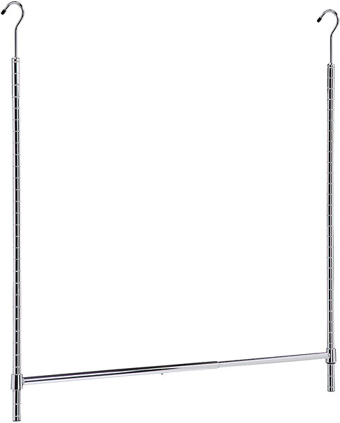 Honey Can Do Hanging Double Closet Rod HNG-09071 Chrome