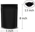 100 Pack Smell Proof Stand-Up Bags 5x8 inch, Mylar Bags Aluminium Foil Ziplock Food Storage Pouch