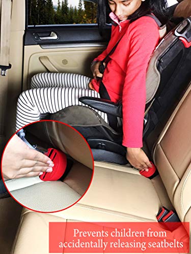 Eztotz BuckleShield - Seat Belt Lock Cover - Prevents Kids from Unbuckling Seat Belt Buckle & Booster Seat - Premium Heavy Duty ABS Plastic & Universal Fit - Childproof Seatbelt Lock Car Accessories