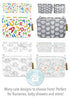 Barton + Lane 3pc. Set Baby Storage Baskets for Toys, Clothes - Large and Small Nursery Organizer Bins for Boy/Girl's Room – Foldable Canvas Toy Storage Basket with Handles (Airplanes)
