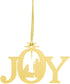 Brass Joy Nativity Mailable Christmas Ornament, 2 Inch, Pack of 6