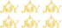 Brass Joy Nativity Mailable Christmas Ornament, 2 Inch, Pack of 6