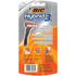 BIC Comfort 3 Hybrid Men's Disposable Razor, 3 Blades, 6 Cartridges and 1 Handle, Black, For a Close and Comfortable Shave (SH3KP6C-L-GRY)