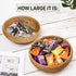 Small Key Bowl for Entryway Table Wicker Decorative Bowls Keys Holder Basket Handmade Woven Display Wall Baskets Rattan Fruit Candy Wallet Storage Organizing Kitchen Countertop (XS: 7.3" Set 1)