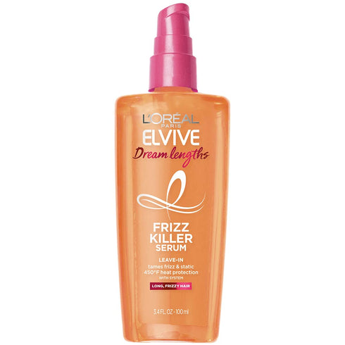 L'Oreal Paris Elvive Dream Lengths Frizz Killer Leave-In Serum, 3.4 Fl Oz (Pack of 1)