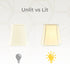 Royal Designs, Inc BSO-705-10EG Square Cut Corner Bell Lamp Shade, BSO-705, Eggshell
