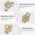 Small Hair Clips Metal Hair Claw Clips for Women Girls, 2 Inch Medium Claw Clips for Thin/Medium Thick Hair, Non Slip Hair Jaw Clips Strong Hair Clamps for Fine Hair (Black, Silver, Gold, Rose Gold)