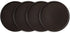 GBHOME Stoneware Salad plates set of 4, 7.5 Inch Ceramic Dessert Dishes Set,Dinner Plates for Salad,Dessert, Pasta, Fruit , Scratch Resistant and Dishwasher & Microwave Safe,Dark Brown