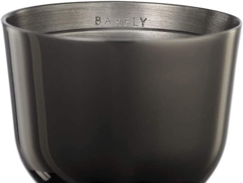Barfly M37006BK Heavy-Duty Straight Rim Bell Jigger, 1 oz x 2 oz, Gun Metal Black