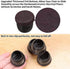 24 PCS Extra Small Silicone Chair Leg Floor Protectors with Wrapped Felt, Chair Leg Caps, Chair Leg Cups Covers, Floor Protectors for Chair, Bar Stool Leg Protectors, Fit 0.55 - 0.75"(Round, Black)