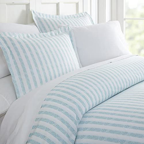 Linen Market Pattern 15_2 Duvet Cover Set, Twin/Twin XL, Rugged Stripes Light Blue