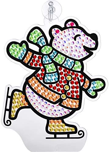 Creativity for Kids Big Gem Diamond Painting Kit - Create Your Own Holiday Stickers & Suncatchers - Diamond Art for Kids