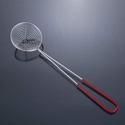 Hemoton 6Pcs Skimmer Slotted Spoon Boba Pearl Scoop Strainers Colander Stainless Steel Slotted Spoon Kitchen Strainer Ladle for Kitchen Frying Food Pasta Spaghetti Noodle