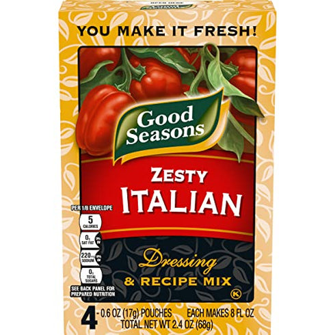 Good Seasons Zesty Italian Dressing & Recipe Seasoning Mix, 4 ct Packets