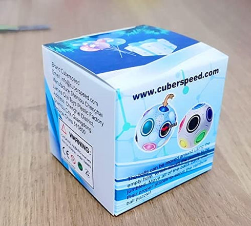 CuberSpeed Rainbow Ball Magic Cube Fidget Toy Puzzle Magic Rainbow Ball Puzzle Fun Fidget