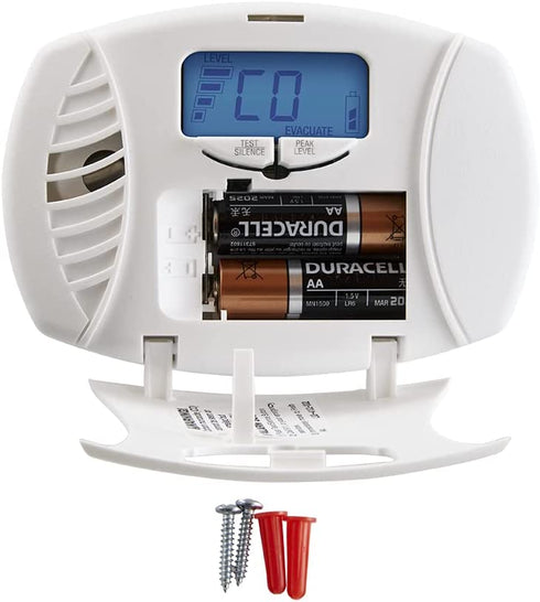 First Alert CO615 Dual-Power Plug-In Carbon Monoxide Detector with Battery Backup and Digital Display, White