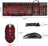 Rii Gaming Keyboard and Mouse Set, 3-LED Backlit Mechanical Feel Business Office Keyboard Colorful Breathing Backlit Gaming Mouse for Working or Primer Gaming,Office Device (RK108)